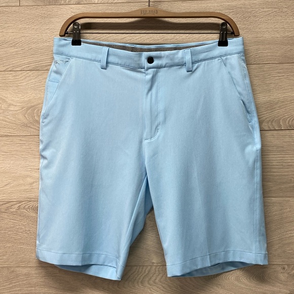Greg Norman Golf Shorts Sz 34 Light Blue - Picture 1 of 13